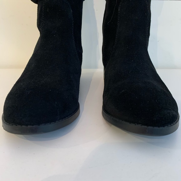 Steve Madden Black Suede Slouch Beacon Boots - EUC - Picture 4 of 8